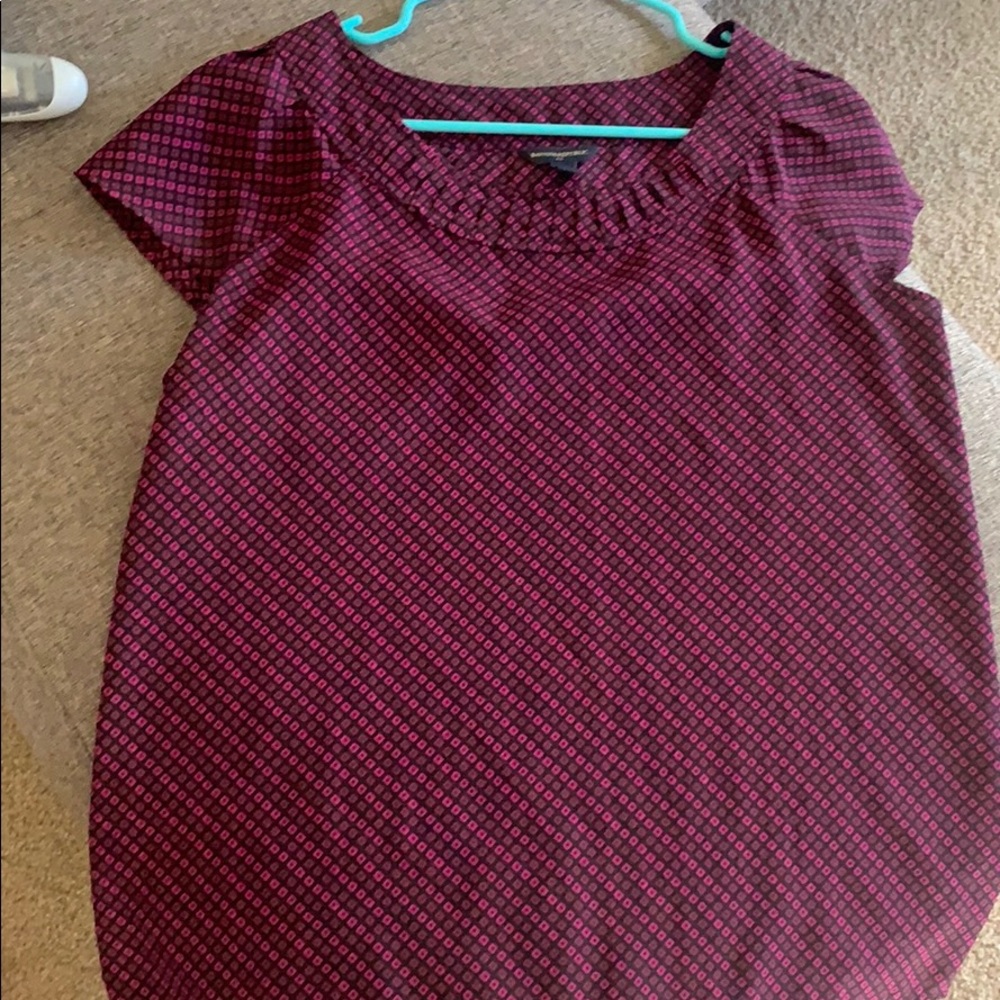 Cute patterned blouse!